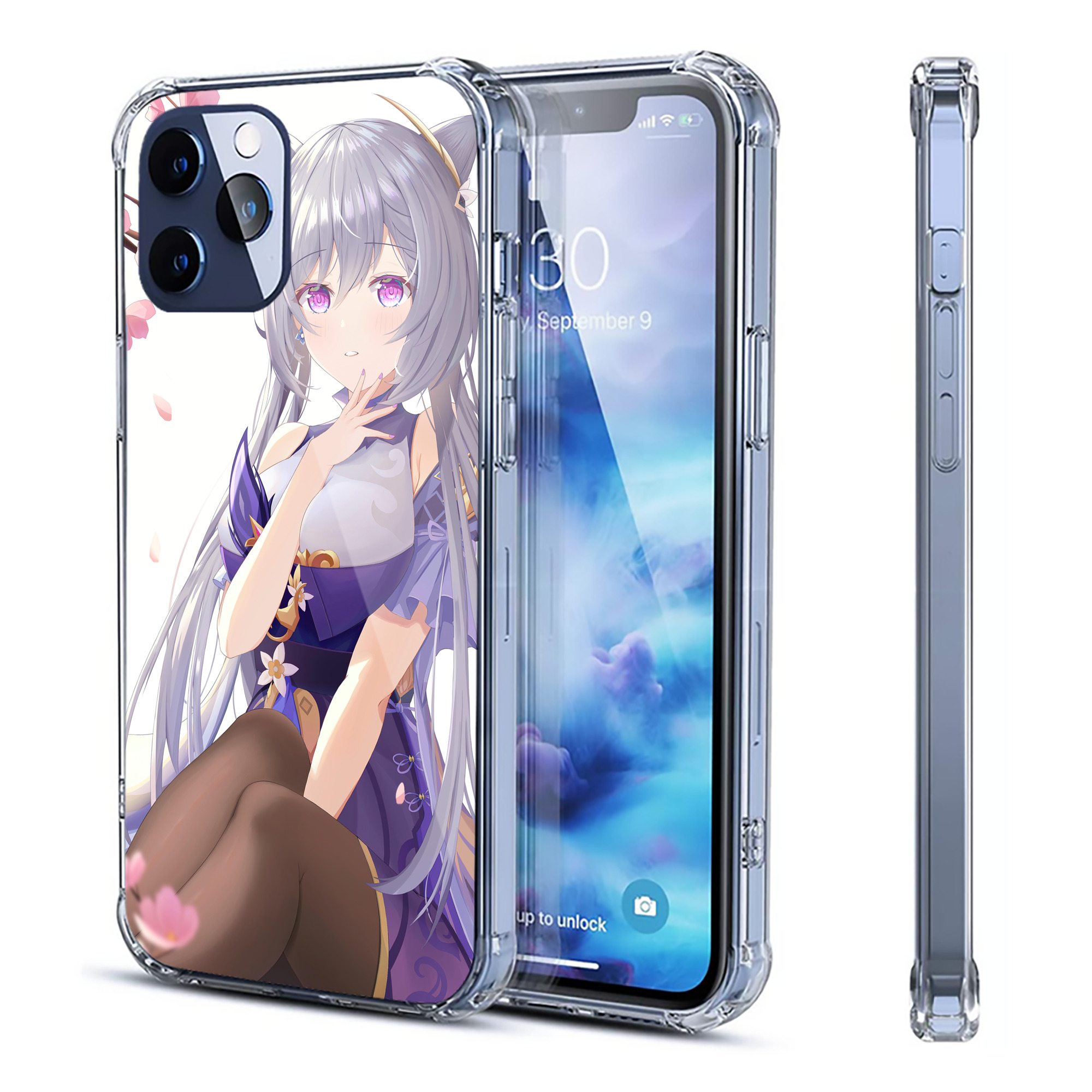 げんし神 genshin 【iPhone 12シリーズ対応】透明スマホケース（クリアソフトケース）